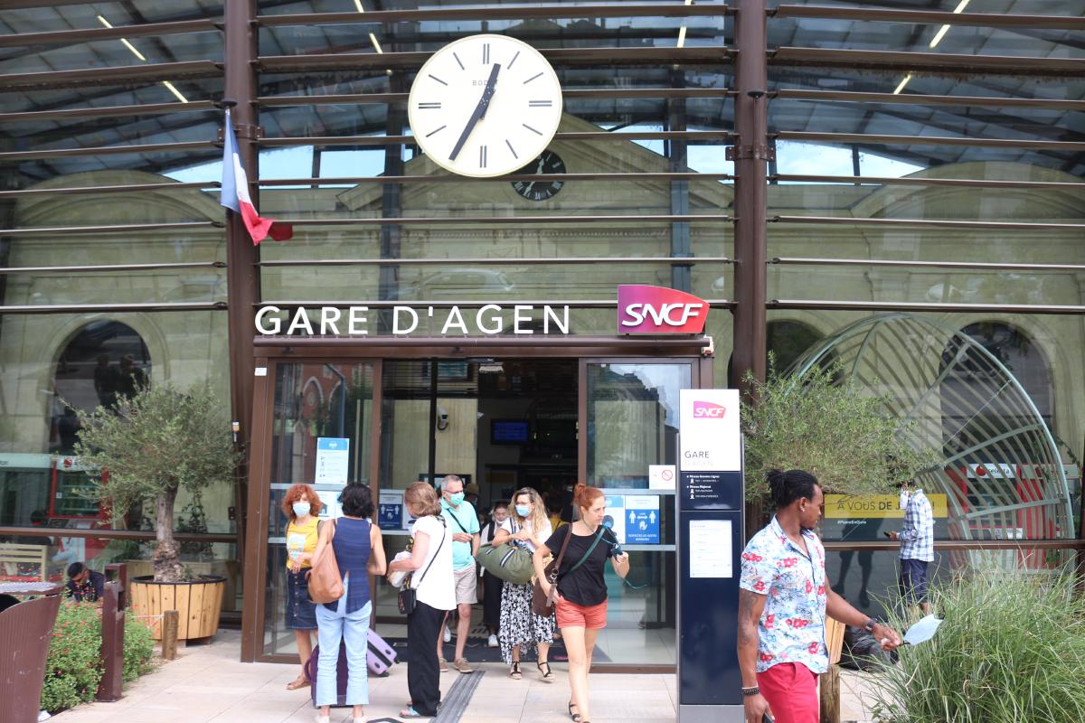 Gare d'Agen, 16 août 2020. Juste avant mon départ.
