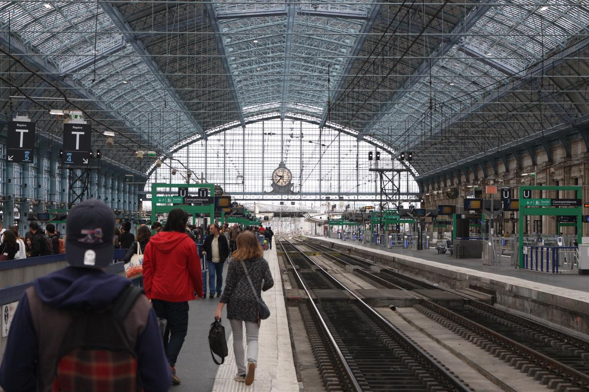 La gare de Bordeaux Saint-Jean, lors des perturbations dues au droit de retrait massif des cheminots, le 19 octobre 2019.